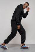 Купить Спортивный костюм мужской трикотажный демисезонный черного цвета 12010Ch, фото 24