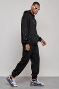Купить Спортивный костюм мужской трикотажный демисезонный черного цвета 12010Ch, фото 3