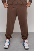 Купить Спортивный костюм мужской трикотажный демисезонный коричневого цвета 12010K, фото 11