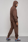 Купить Спортивный костюм мужской трикотажный демисезонный коричневого цвета 12010K, фото 25