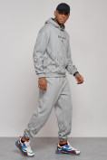 Купить Спортивный костюм мужской трикотажный демисезонный серого цвета 12010Sr, фото 4
