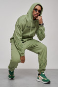 Купить Спортивный костюм мужской трикотажный демисезонный зеленого цвета 12010Z, фото 14