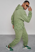 Купить Спортивный костюм мужской трикотажный демисезонный зеленого цвета 12010Z, фото 20