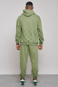 Купить Спортивный костюм мужской трикотажный демисезонный зеленого цвета 12010Z, фото 4