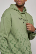 Купить Спортивный костюм мужской трикотажный демисезонный зеленого цвета 12010Z, фото 7