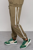 Купить Спортивный костюм мужской трикотажный демисезонный цвета хаки 12011Kh, фото 11