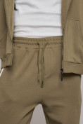 Купить Спортивный костюм мужской трикотажный демисезонный цвета хаки 12011Kh, фото 15
