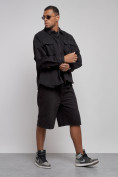 Купить Джинсовая куртка мужская черного цвета 12770Ch, фото 11