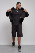 Купить Джинсовая куртка мужская черного цвета 12770Ch, фото 12