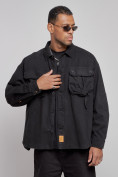 Купить Джинсовая куртка мужская черного цвета 12770Ch, фото 5