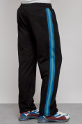 Купить Широкие спортивные штаны трикотажные мужские черного цвета 12903Ch, фото 17