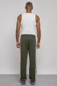 Купить Широкие спортивные штаны трикотажные мужские цвета хаки 12903Kh, фото 23