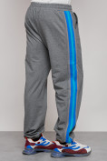 Купить Широкие спортивные штаны трикотажные мужские серого цвета 12903Sr, фото 13