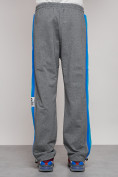 Купить Широкие спортивные штаны трикотажные мужские серого цвета 12903Sr, фото 8