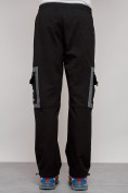 Купить Широкие спортивные брюки трикотажные мужские черного цвета 12908Ch, фото 18