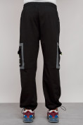 Купить Широкие спортивные брюки трикотажные мужские черного цвета 12908Ch, фото 8