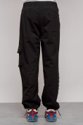 Купить Широкие спортивные брюки трикотажные мужские черного цвета 12910Ch, фото 10