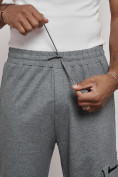 Купить Широкие спортивные брюки трикотажные мужские серого цвета 12910Sr, фото 14