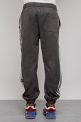 Купить Спортивные мужские джоггеры из бархатного трикотажа серого цвета 12925Sr, фото 8