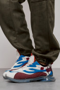 Купить Спортивные мужские штаны из бархатного трикотажа цвета хаки 12929Kh, фото 14