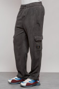 Купить Спортивные мужские штаны из бархатного трикотажа серого цвета 12929Sr, фото 26