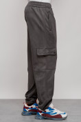 Купить Спортивные мужские штаны из бархатного трикотажа серого цвета 12929Sr, фото 32