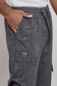 Купить Широкие спортивные брюки трикотажные мужские серого цвета 12932Sr, фото 14