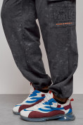 Купить Широкие спортивные брюки трикотажные мужские серого цвета 12932Sr, фото 17