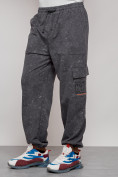 Купить Широкие спортивные брюки трикотажные мужские серого цвета 12932Sr, фото 7