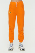 Купить Штаны джоггеры женские оранжевого цвета 1302O, фото 7