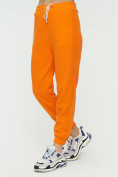 Купить Штаны джоггеры женские оранжевого цвета 1302O, фото 9