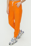 Купить Штаны джоггеры женские оранжевого цвета 1302O, фото 12
