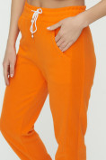 Купить Штаны джоггеры женские оранжевого цвета 1302O, фото 15