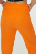Купить Штаны джоггеры женские оранжевого цвета 1302O, фото 16