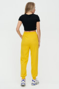 Купить Спортивные брюки женские желтого цвета 1306J, фото 5