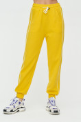 Купить Спортивные брюки женские желтого цвета 1306J, фото 6