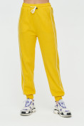 Купить Спортивные брюки женские желтого цвета 1306J, фото 7