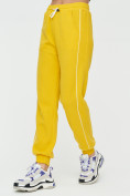 Купить Спортивные брюки женские желтого цвета 1306J, фото 8