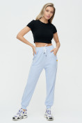 Купить Спортивные брюки женские голубого цвета 1306Gl, фото 4