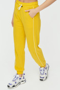 Купить Спортивные брюки женские желтого цвета 1306J, фото 12