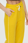 Купить Спортивные брюки женские желтого цвета 1306J, фото 17