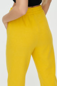 Купить Спортивные брюки женские желтого цвета 1306J, фото 18