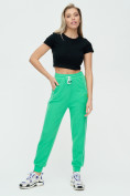 Купить Спортивные брюки женские зеленого цвета 1306Z, фото 4