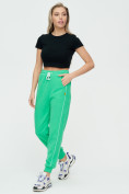 Купить Спортивные брюки женские зеленого цвета 1306Z, фото 7