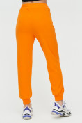 Купить Спортивные брюки женские оранжевого цвета 1306O, фото 9