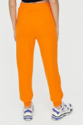 Купить Спортивные брюки женские оранжевого цвета 1306O, фото 13