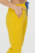 Купить Спортивные брюки женские желтого цвета 1307J, фото 17