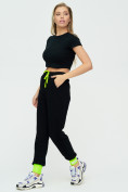 Купить Спортивные брюки женские черного цвета 1307Ch, фото 5