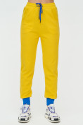 Купить Спортивные брюки женские желтого цвета 1307J, фото 7