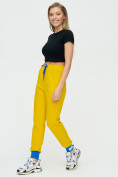 Купить Спортивные брюки женские желтого цвета 1307J, фото 4